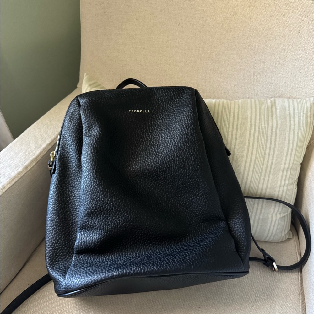New without tags Fiorelli genuine black leather backpack
